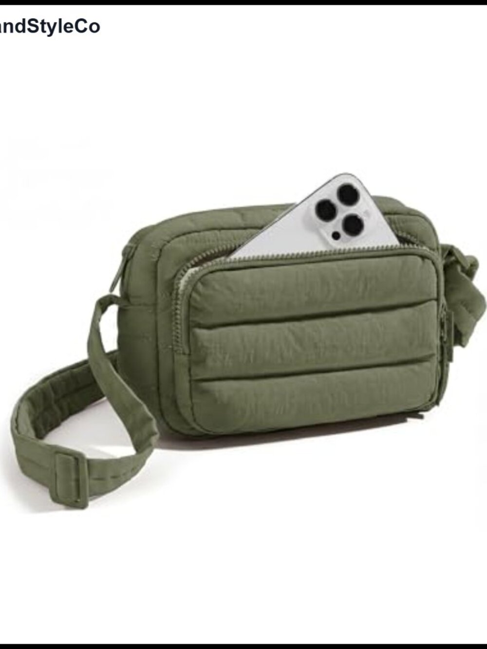 Puffer Crossbody Bag Water Resistant Nylon RFID Small Purse